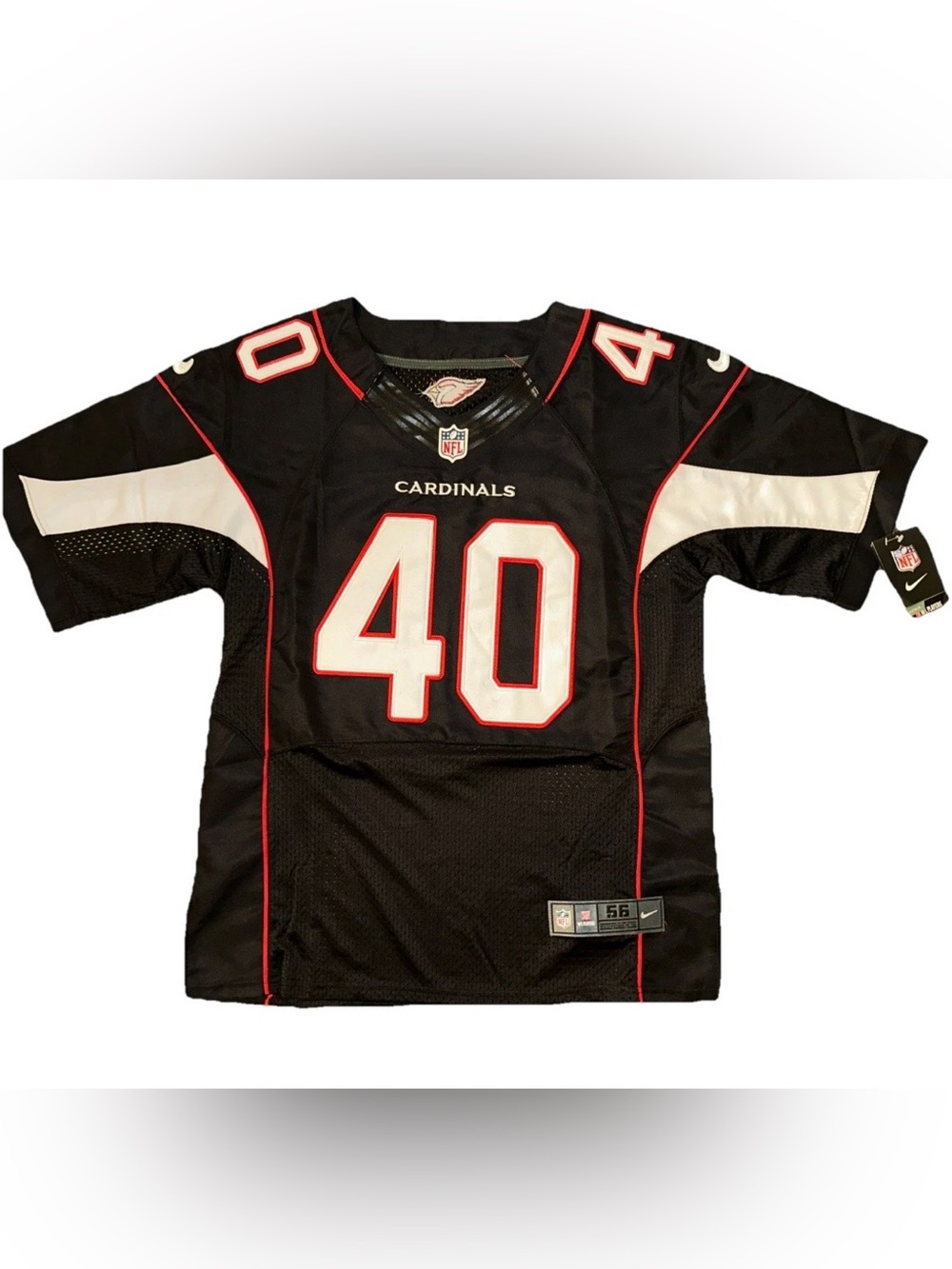 Pat Tillman #40 Nike NFL Cardinals Black Jersey 56 On Field Retired NWT Flaws